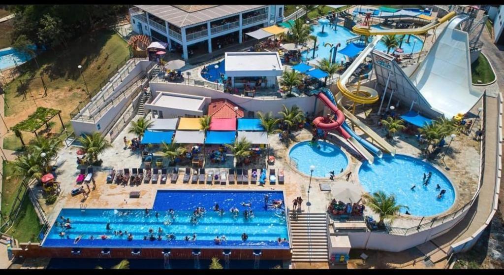 Apto Resort Do Lago Ate 8 Pessoas - Valor Promocional Caldas Novas Dış mekan fotoğraf