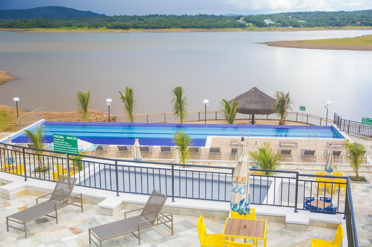 Apto Resort Do Lago Ate 8 Pessoas - Valor Promocional Caldas Novas Dış mekan fotoğraf