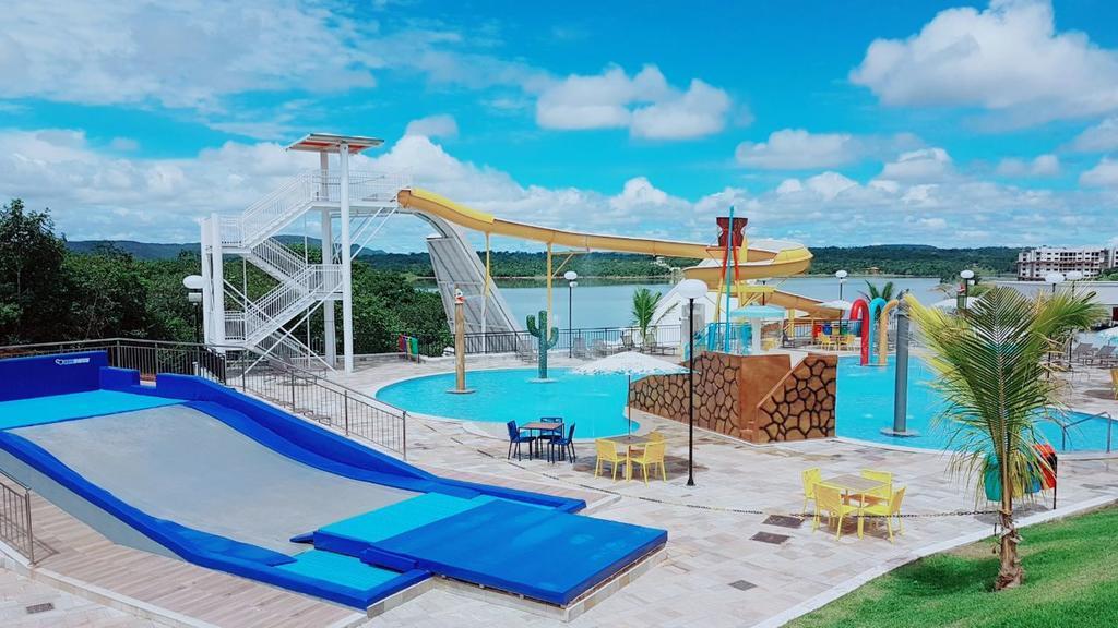 Apto Resort Do Lago Ate 8 Pessoas - Valor Promocional Caldas Novas Dış mekan fotoğraf